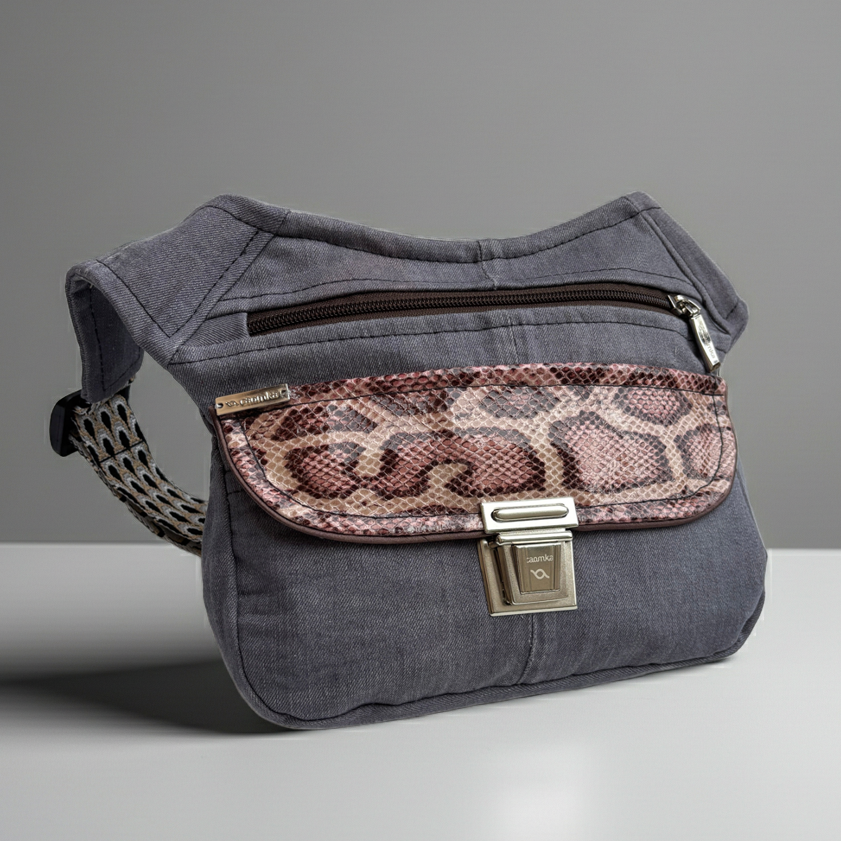 (-20%) Riñonera “Special ♻️ Jeans Recycled ♻️ Top” · Pieza Única Núm. 18159