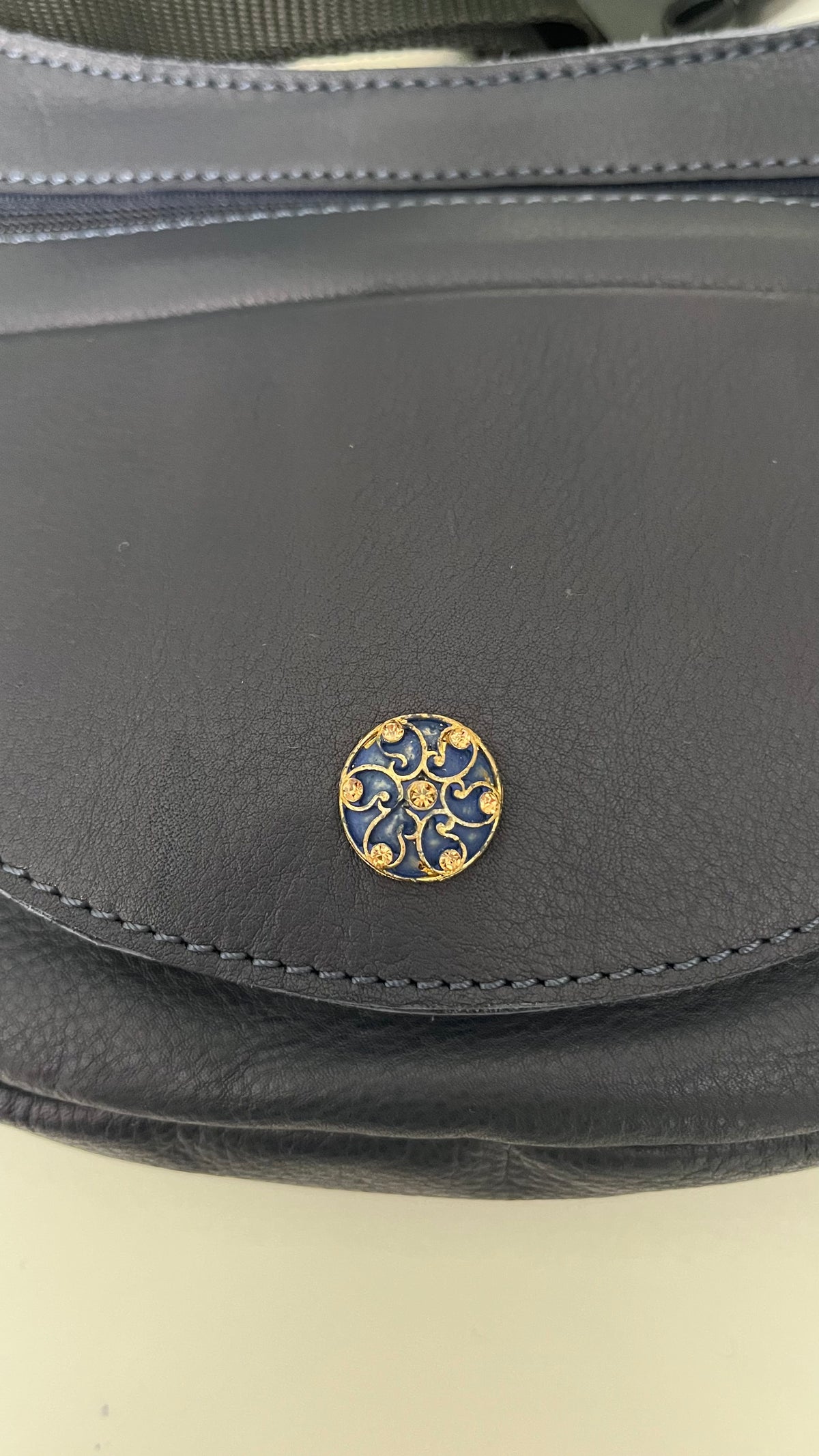 Riñonera Luna "Special Dark Blue Luxury" Silver · Piel · Pieza Exclusiva Núm. 19065