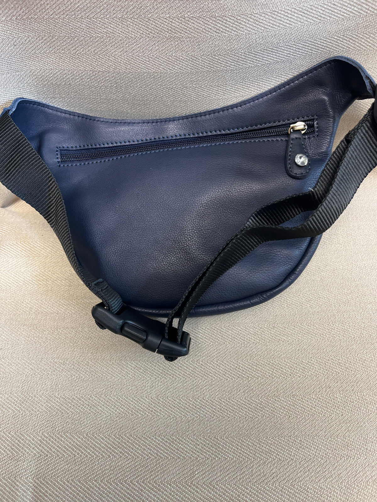Riñonera Luna "Special Dark Blue Luxury" Silver · Piel · Pieza Exclusiva Núm. 19065