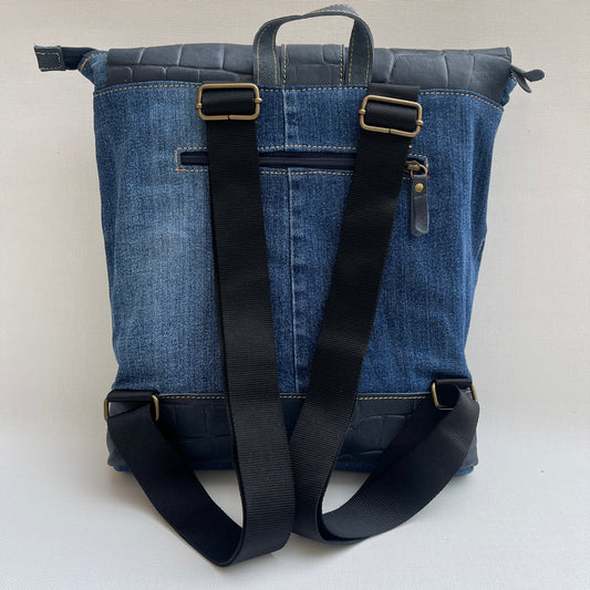 Mochila Top Caomka Recycled ♻️ Jeans · Pieza Única 15365