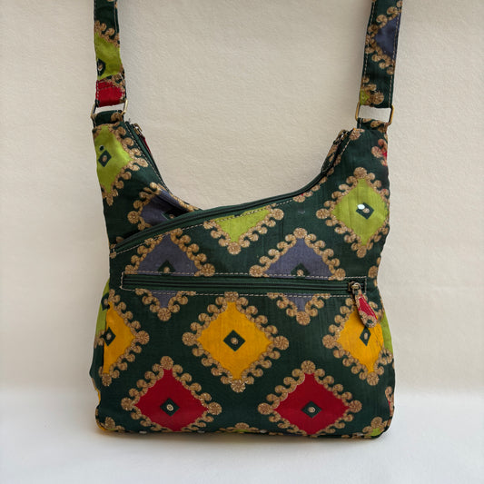 Bolso Bandolera Súper Caomka "Royal Gujarat" · Pieza Única Núm. 19258