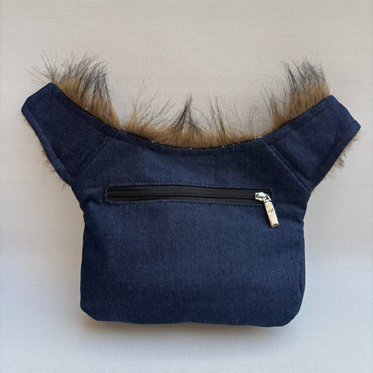 Riñonera "Special Jeans Feline" + Bolsillo trasero · Pieza Única Núm. 18474