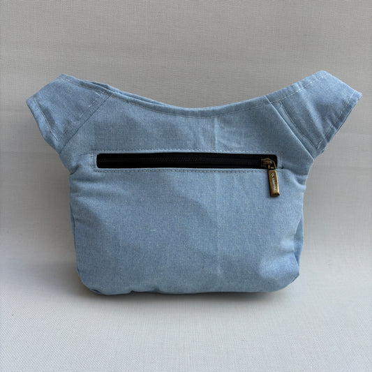 Riñonera "Elegant Sky Blue Top" + Bolsillo trasero · Pieza Única Núm. 18475