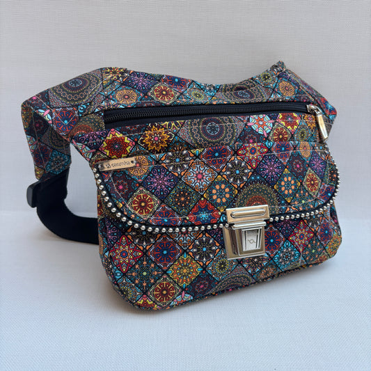 Riñonera "Special Mandalas Top" + Bolsillo trasero · Pieza Única Núm. 17810