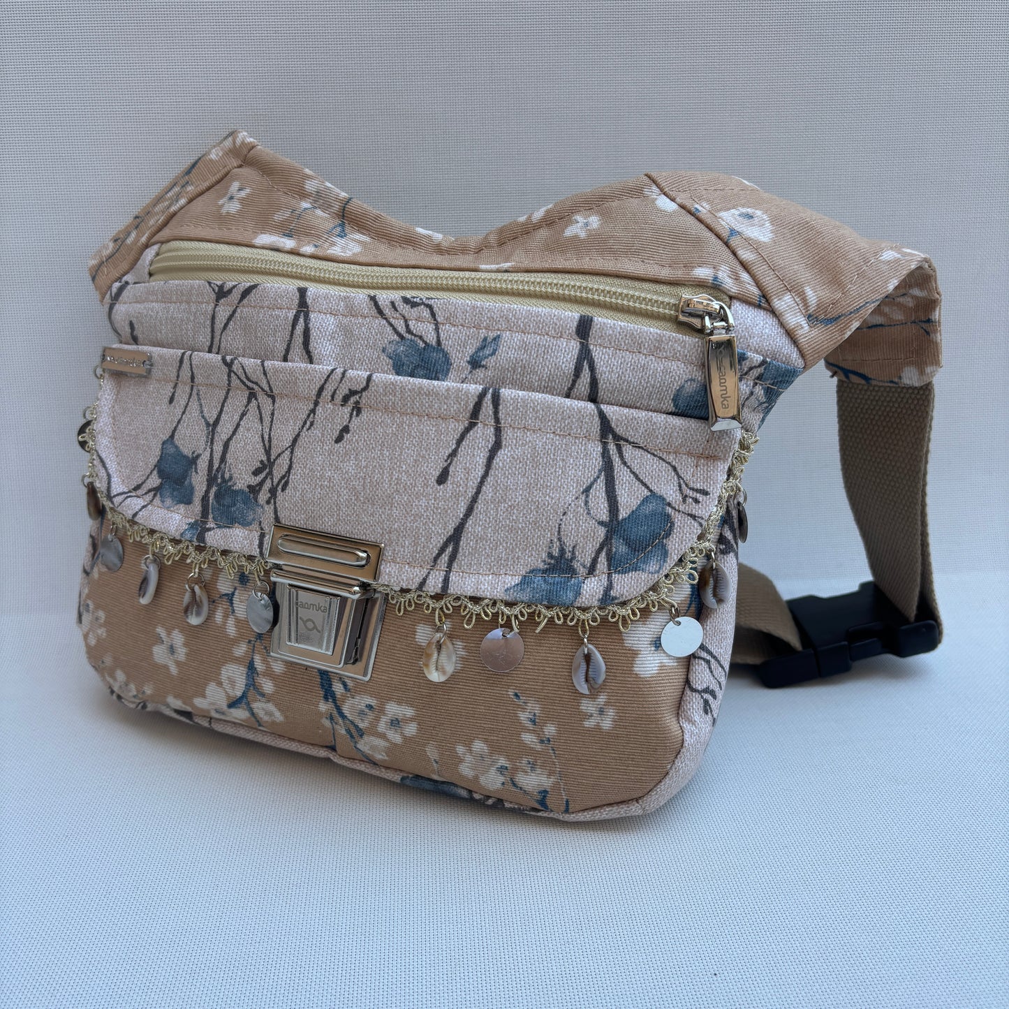 Riñonera "Special Summer Sakura" + Bolsillo trasero · Impermeable · Pieza Única Núm. 17809