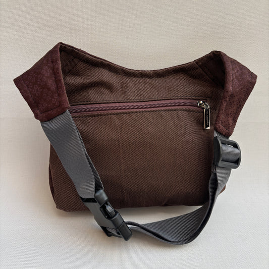 Riñonera "Elegant Flowers" + Bolsillo trasero extra · Pieza Única Núm. 18661