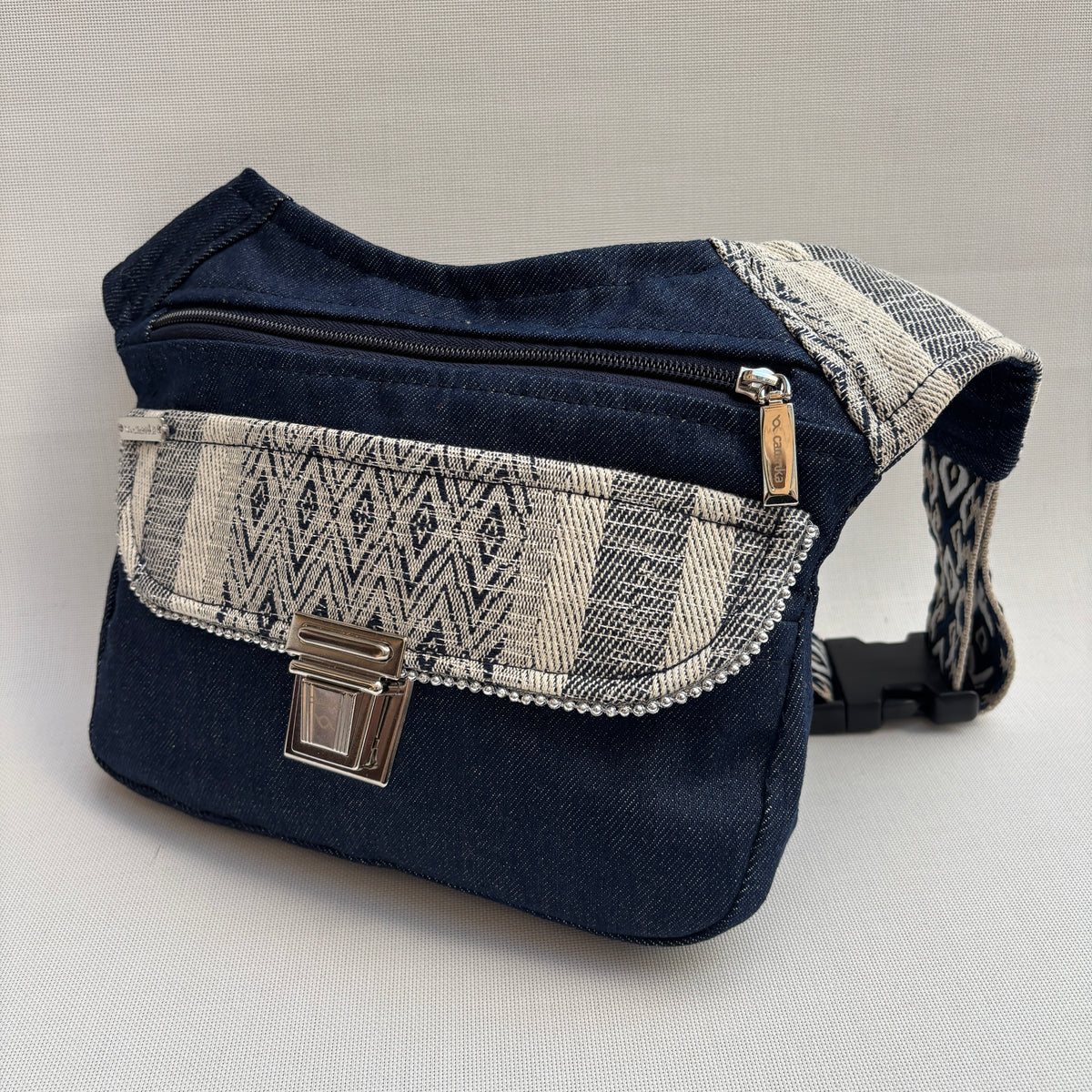 Riñonera "Elegant Jeans India Top" + Bolsillo trasero extra · Pieza Única Núm. 18510