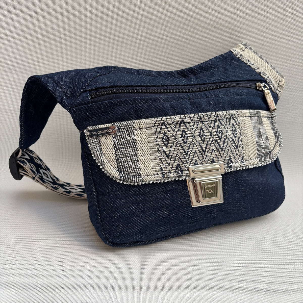 Riñonera "Elegant Jeans India Top" + Bolsillo trasero extra · Pieza Única Núm. 18510