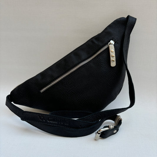 Premium Retro Chic Grün BioCuir® Naturleder Exklusivstück Nr. 12639