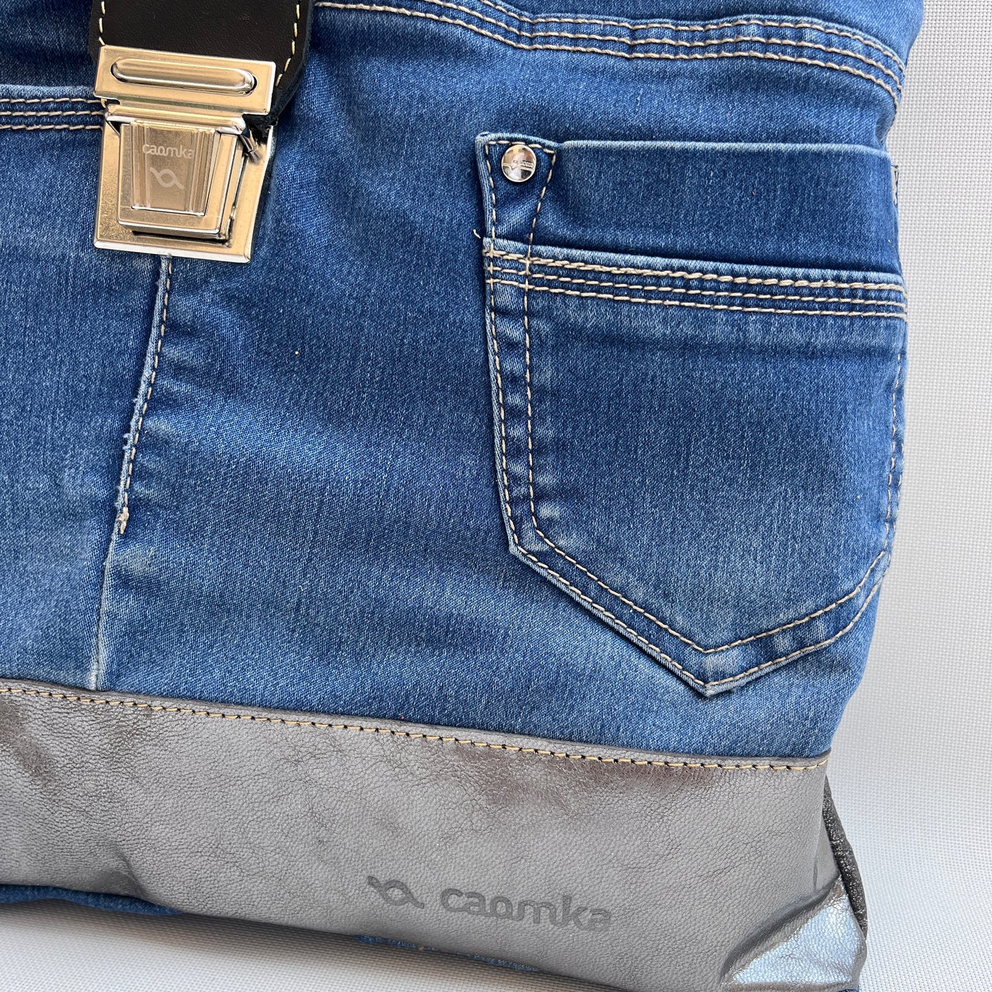 Mochila Top Caomka Recycled ♻️ Jeans · Pieza Única 15295