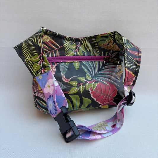 Riñonera "Special Tropical Top" + Bolsillo trasero · Tela resinada impermeable · Pieza Única Núm. 17835