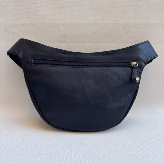 Riñonera Luna "Special Blue Luxury" Old Gold · Piel · Pieza Exclusiva Núm. 18452