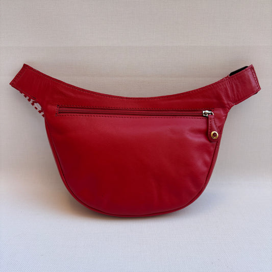 Riñonera Luna "Special Red Luxury Top" Silver · Piel · Pieza Única Núm. 18453