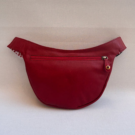 Riñonera Luna "Special Red Luxury Top" Old Gold · Piel · Pieza Exclusiva Núm. 18456