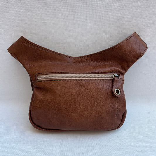 Special Fuchsia & Old Gold BioCuir® natural leather Exclusive Piece No. 12109