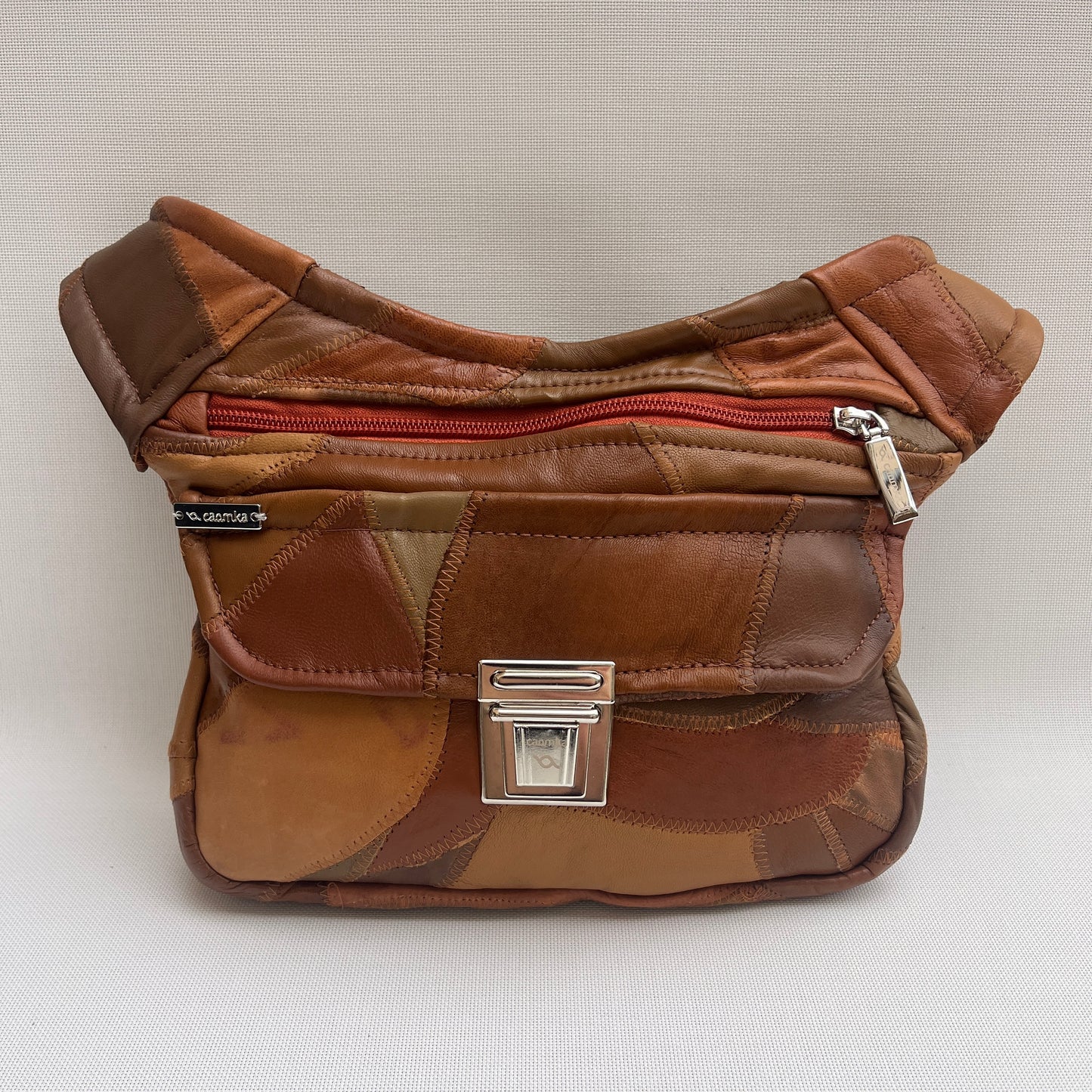 Patchwork Brown Vintage & Silver · Piel / Cuero Vintage · Pieza Única Núm. 15360