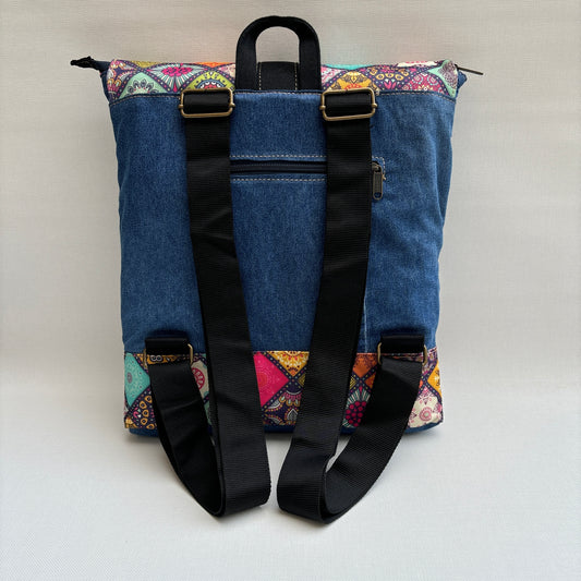 Mochila Top Caomka Recycled ♻️ Jeans · Pieza Única 16225