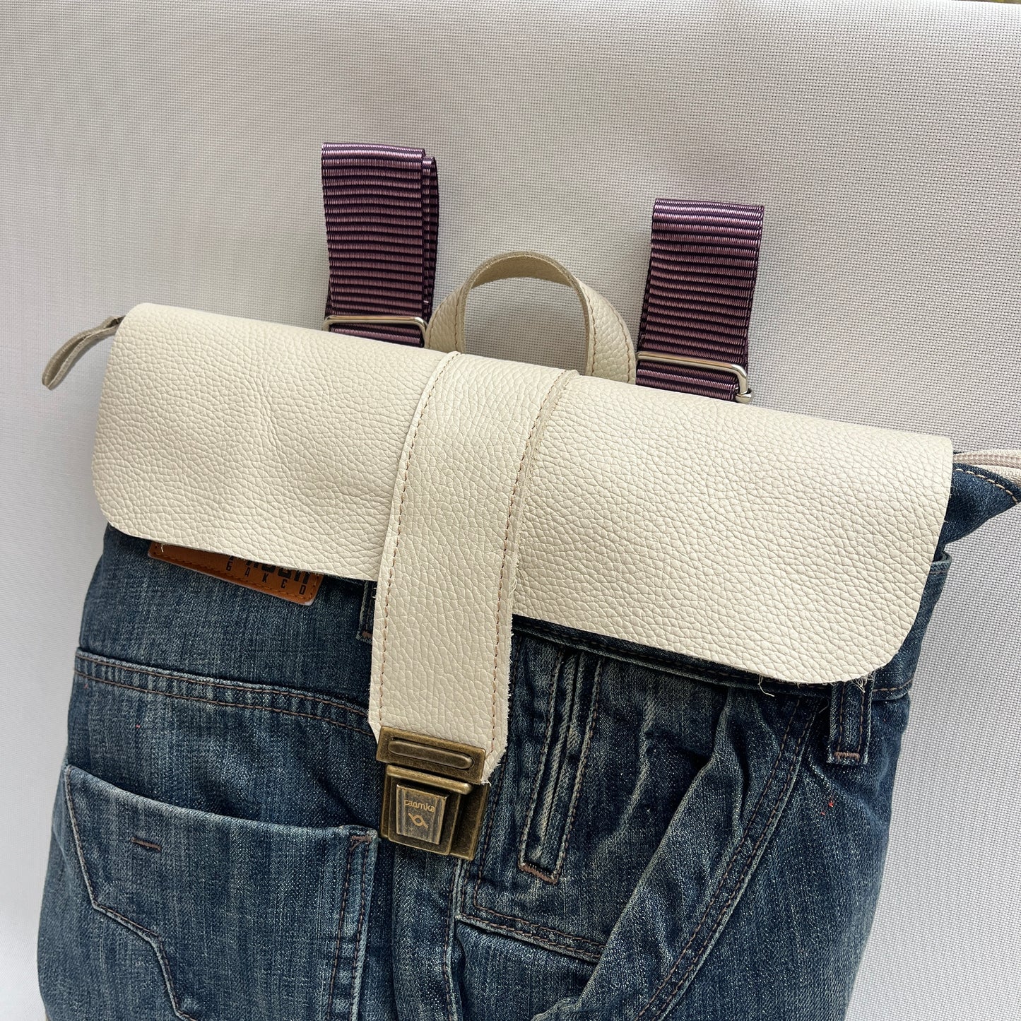 Mochila Top Caomka Recycled ♻️ Jeans · Pieza Única 15339