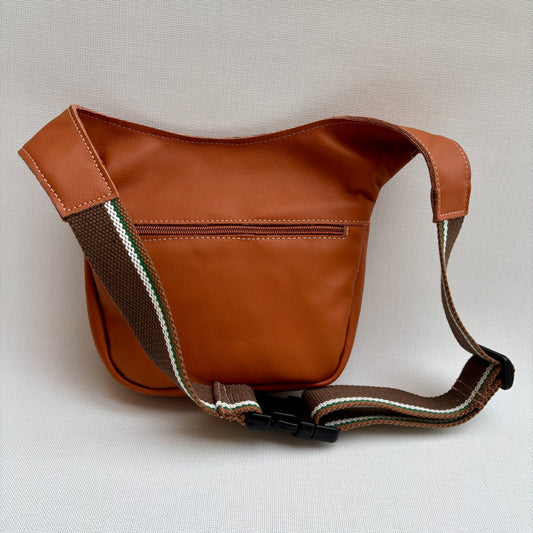 50% Dto. Riñonera Mini "Special Caldera Brown" · Piel de napa · Pieza Exclusiva Núm. 17060