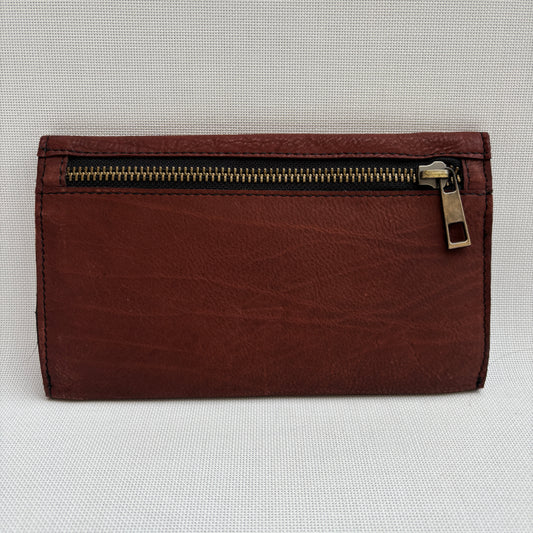 CAOMKA Flat Coin Purse Natural BioCuir® Leather Exclusive Piece No. 13177
