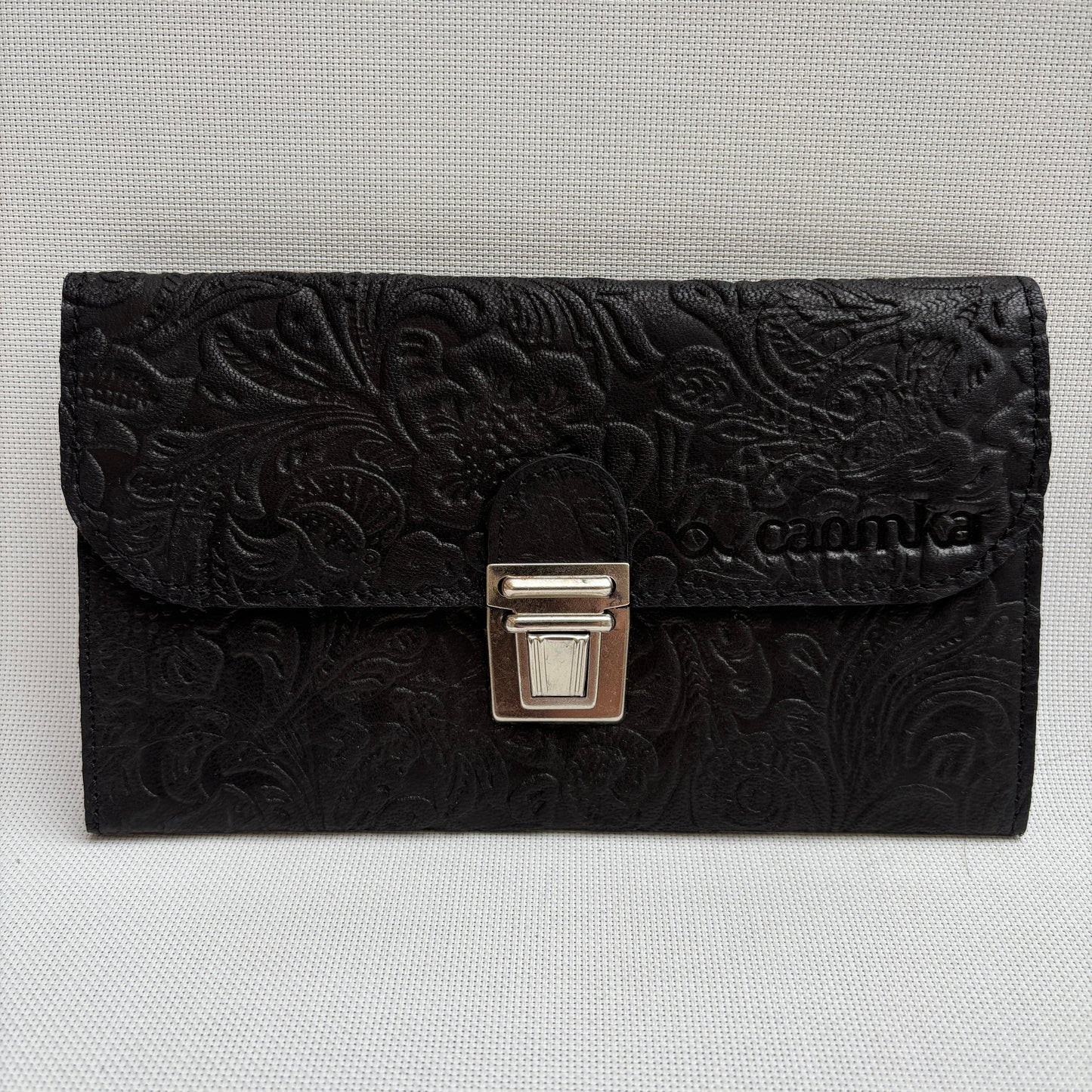 CAOMKA Flat Coin Purse Natural BioCuir® Leather Exclusive Piece No. 13177