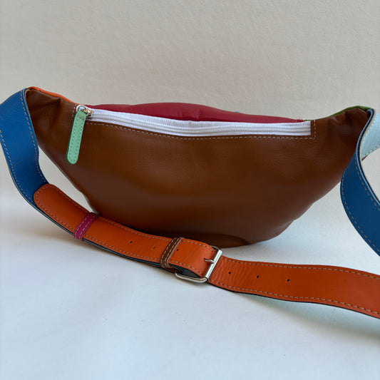 Riñonera RetroChic Analia Happy Colors · Piel · Pieza Única Núm. 19396