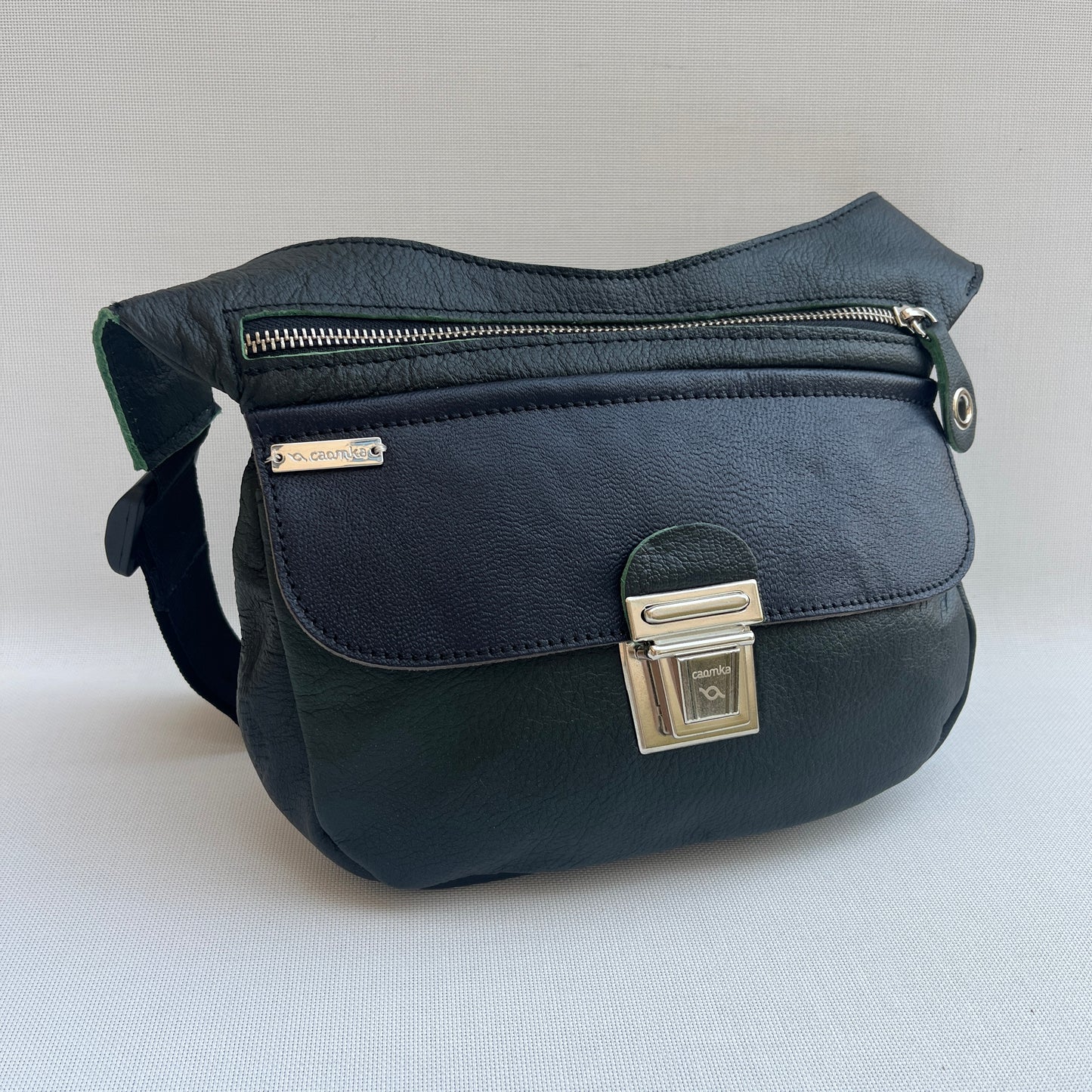 (-30%) Special Green & Dark Blue · Piel natural BioCuir® · Pieza Exclusiva Núm. 14559