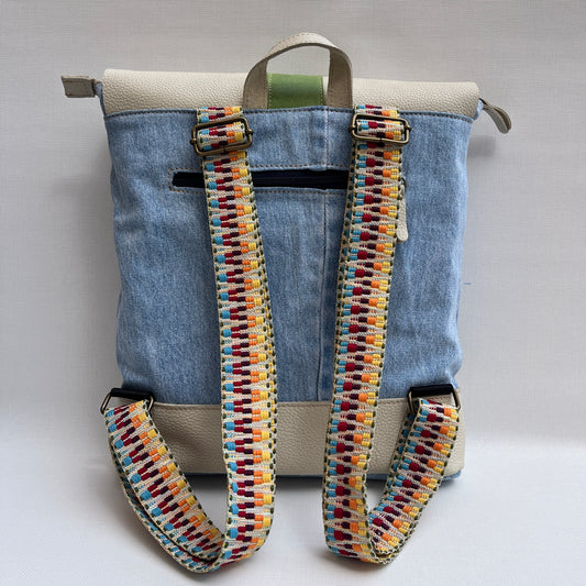 Mochila Top Caomka Recycled ♻️ Jeans · Pieza Única 15408