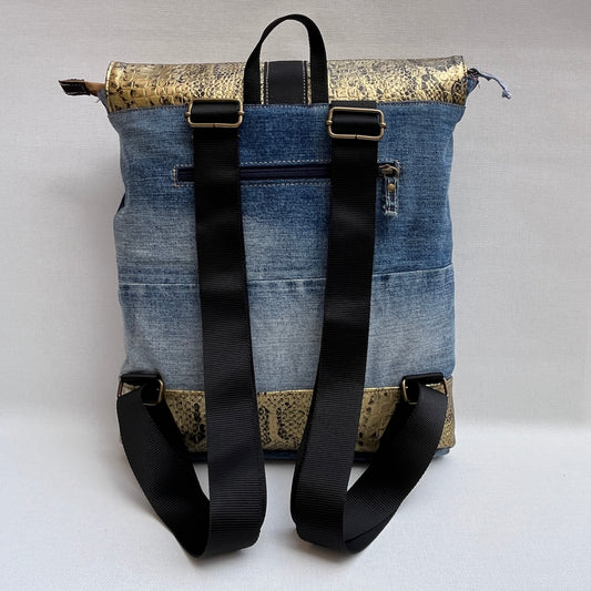 Mochila Top Caomka Recycled ♻️ Jeans · Pieza Única 15452