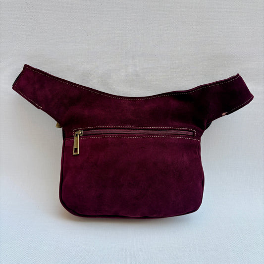 Riñonera "Elegant Burdeos" · Piel Serraje · Pieza Exclusiva Núm. 17108