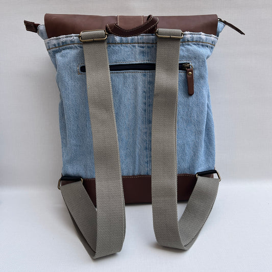 Mochila Top Caomka Recycled ♻️ Jeans · Pieza Única 15411