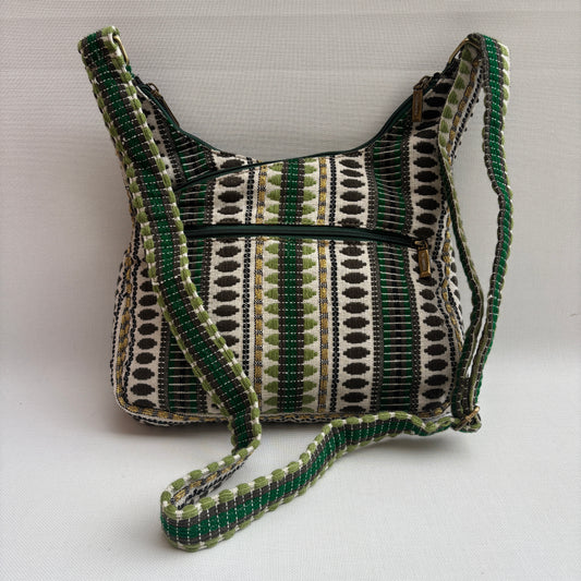 Bolso Bandolera Súper Caomka "Green Nomad Spirit" · Pieza Única Núm. 18505