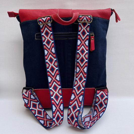 Mochila Top Caomka Recycled ♻️ Jeans · Pieza Única 15413