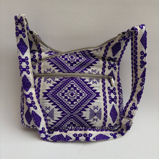 Bolso Bandolera Súper Caomka "Royal Tribal Violet" · Pieza Única Núm. 18500