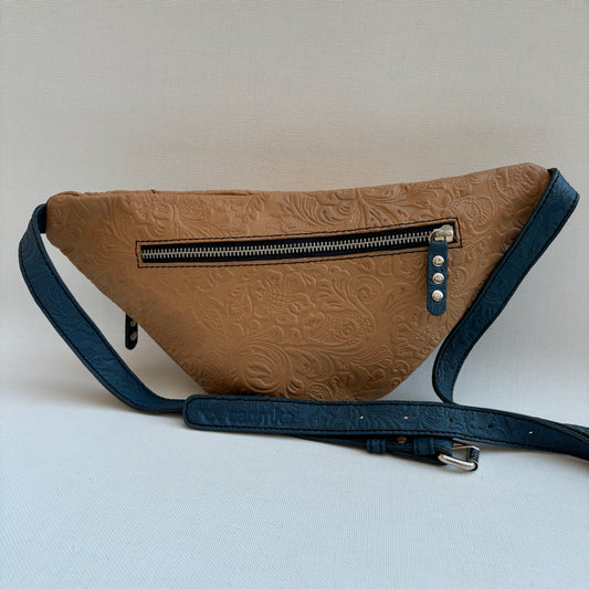 Premium Retro Chic Green BioCuir® Natural Leather Exclusive Piece No. 12639