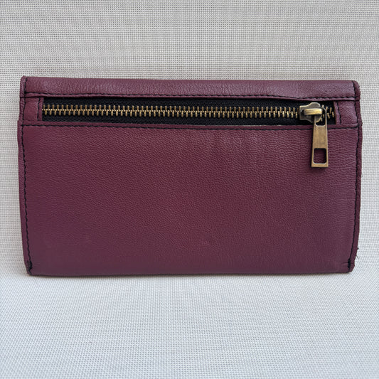 CAOMKA Flat Coin Purse Natural BioCuir® Leather Exclusive Piece No. 13177