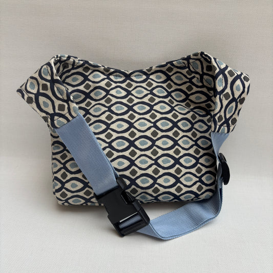 Riñonera "Soft Geometry Blue" · Pieza Única Núm. 18117