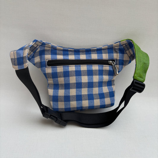 Riñonera Mini "Special Vichy Plus" + Bolsillo trasero extra · Pieza Única Núm. 18030