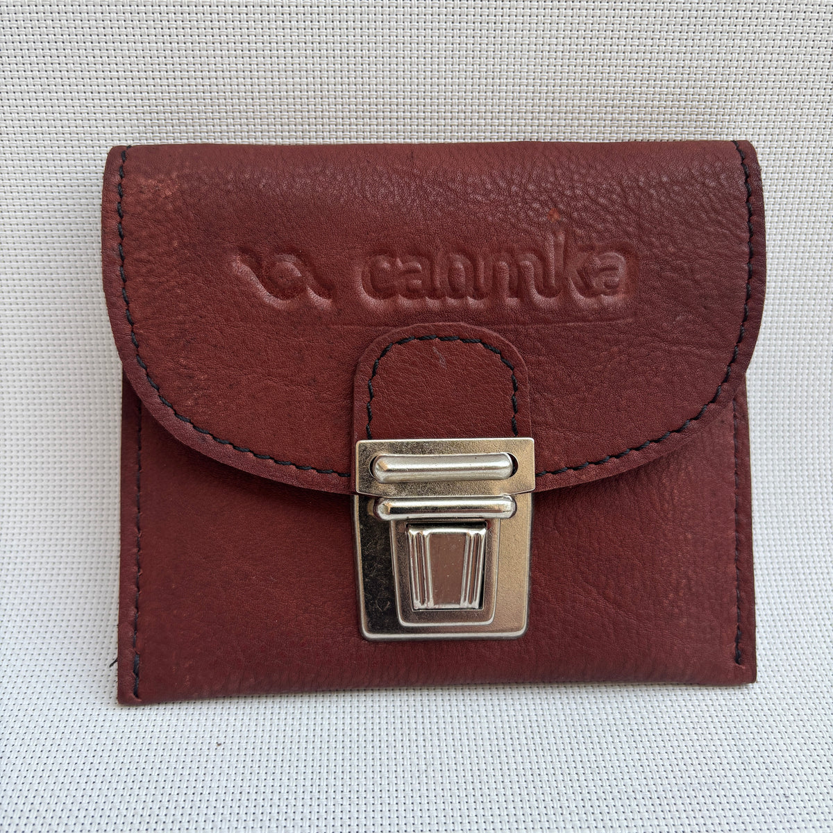 CAOMKA Coin Holder Natural BioCuir® Leather Exclusive Piece No. 12375