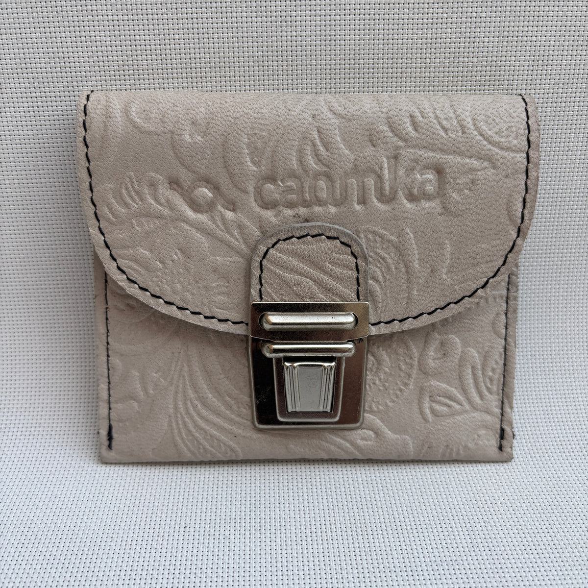 CAOMKA Coin Holder Natural BioCuir® Leather Exclusive Piece No. 12375