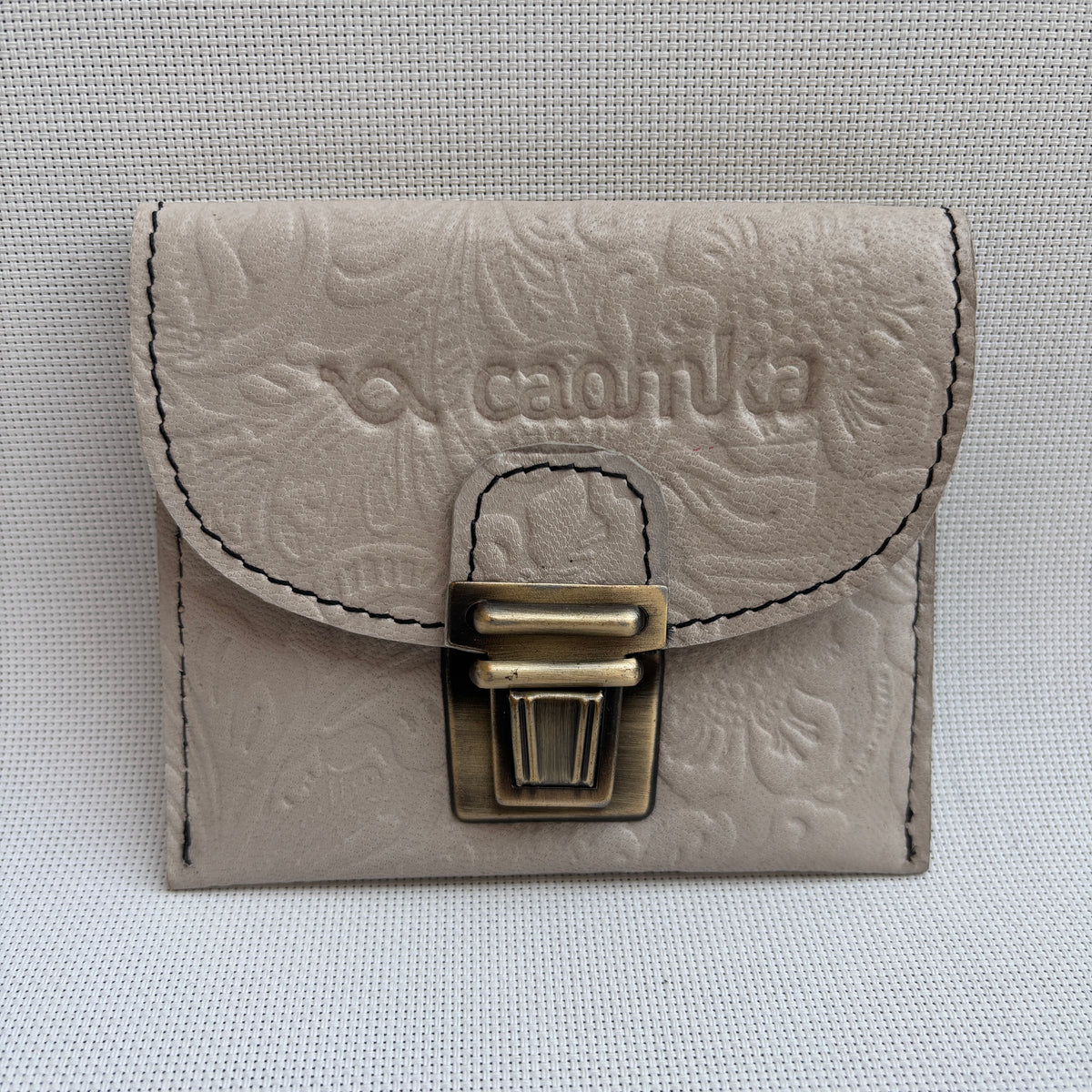 CAOMKA Coin Holder Natural BioCuir® Leather Exclusive Piece No. 12375