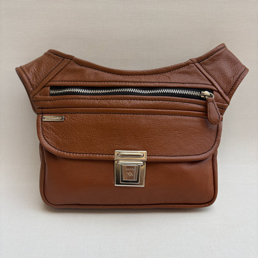 Riñonera Classic Brown & Silver · Piel · Pieza Exclusiva Núm. 17906