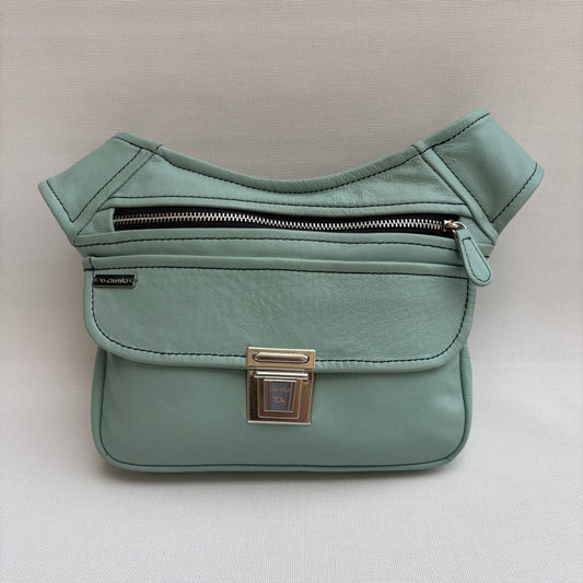 Riñonera Classic Turquesa & Silver · Piel · Pieza Exclusiva Núm. 17910