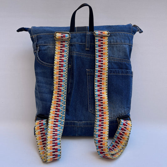 Mochila Top Caomka Recycled ♻️ Jeans · Pieza Única 15473