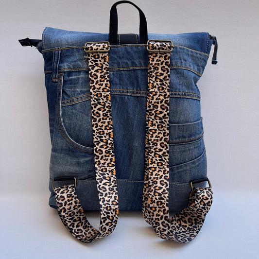 Mochila Top Caomka Recycled ♻️ Jeans · Pieza Única 15488