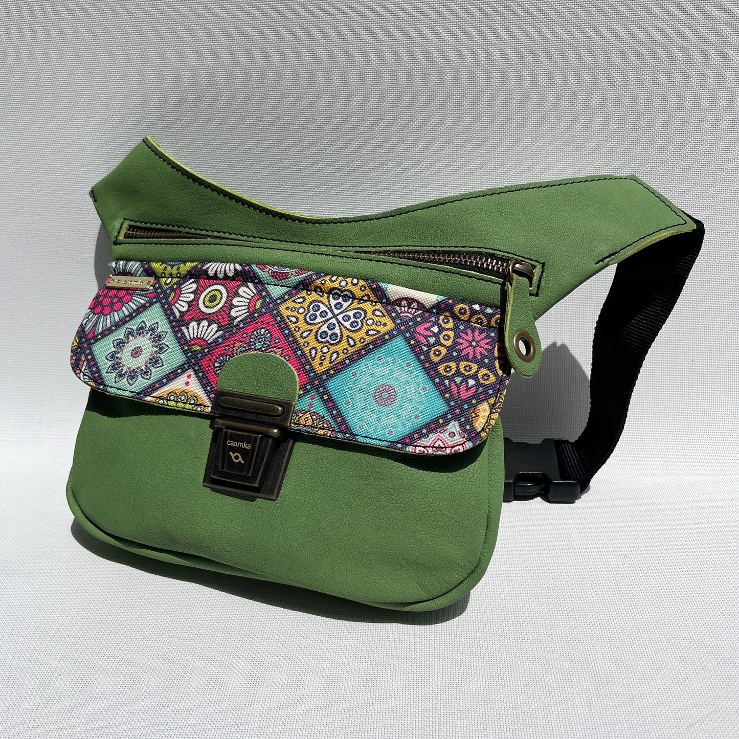 Special Green & Mandalas · Piel natural BioCuir® · Pieza Única Núm. 13865