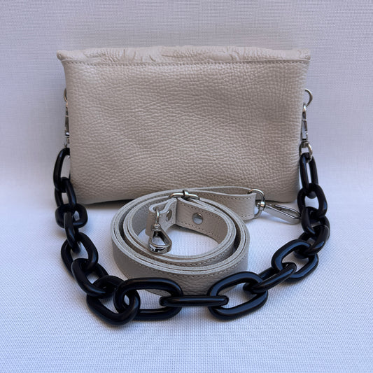 Riñonera multifunción ELEGANT NANO "Beige" · Piel - Cuero · Pieza Exclusiva Núm. 15226