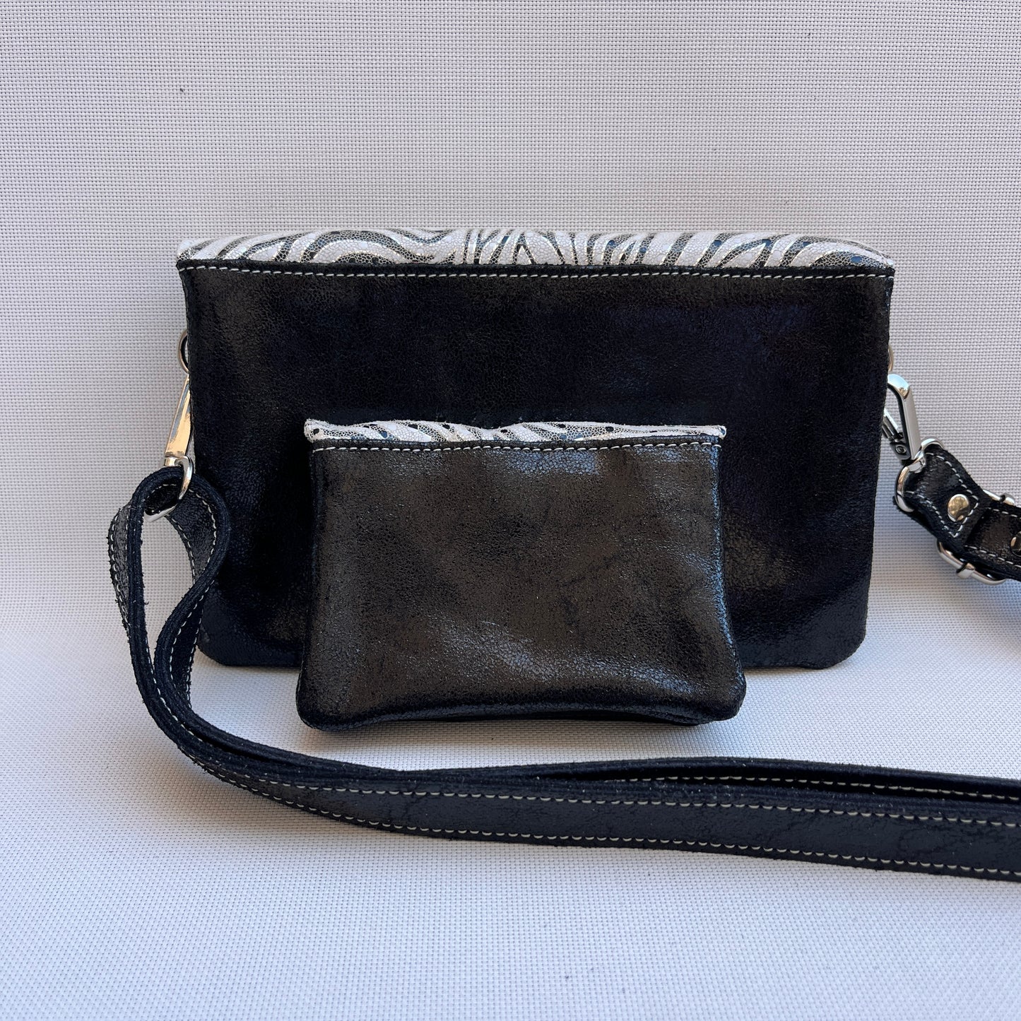 Monedero Sweet Caomka "Fantasy Black" · Piel - Cuero · Pieza Exclusiva Núm. 15477