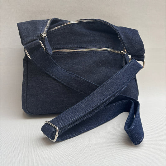 Bolso Bandolera Súper Caomka "Autumn Blue Jeans" · Pieza Exclusiva Núm. 17970