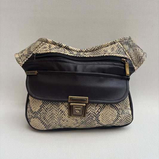 Riñonera "Special Brown Snake" + Bolsillo trasero · Polipiel · Pieza Única Núm. 17231